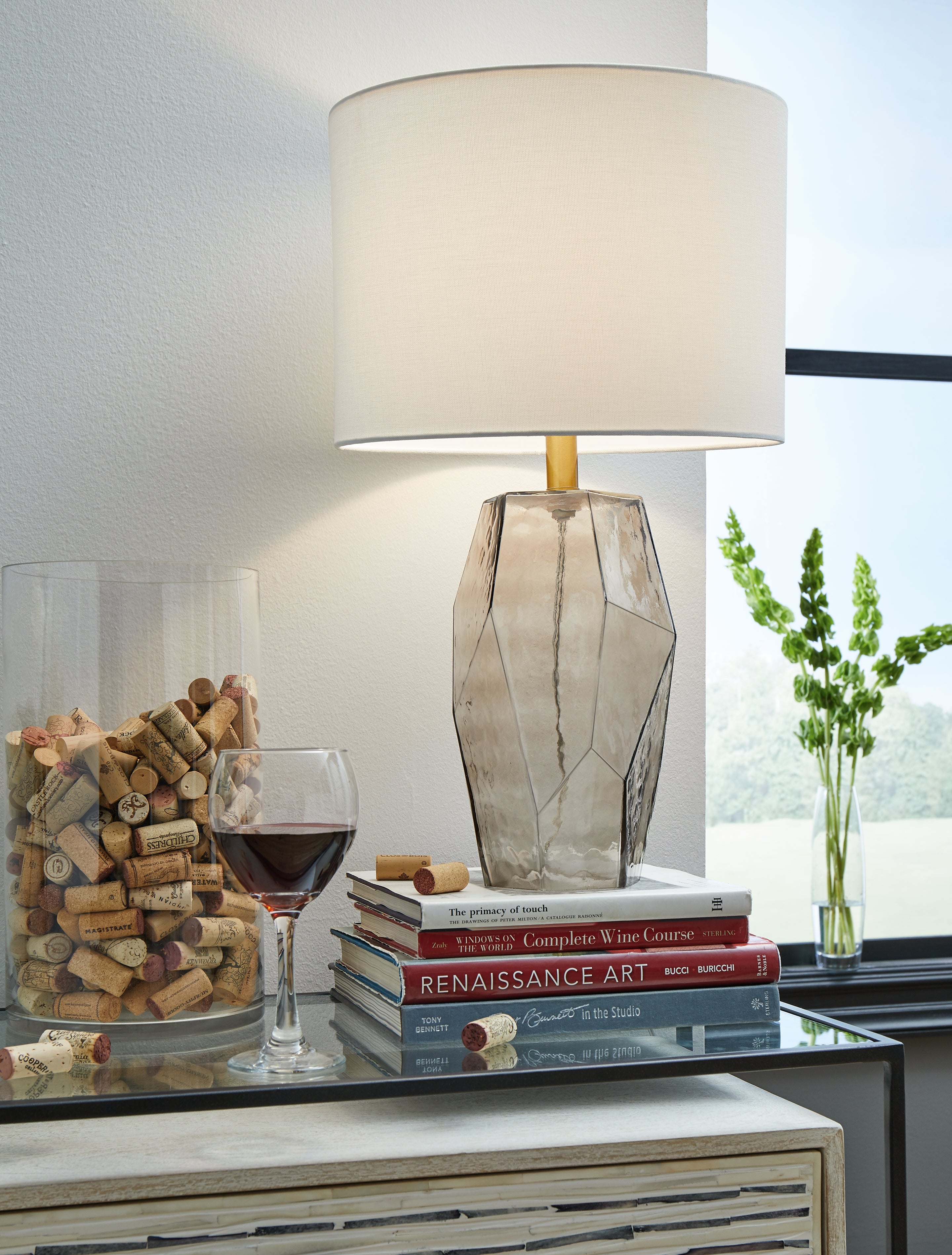 Leasing Furniture - Ashley Furniture - Taylow Lighting - Table Lamp (Set of 2) / Gray - L430794X2
