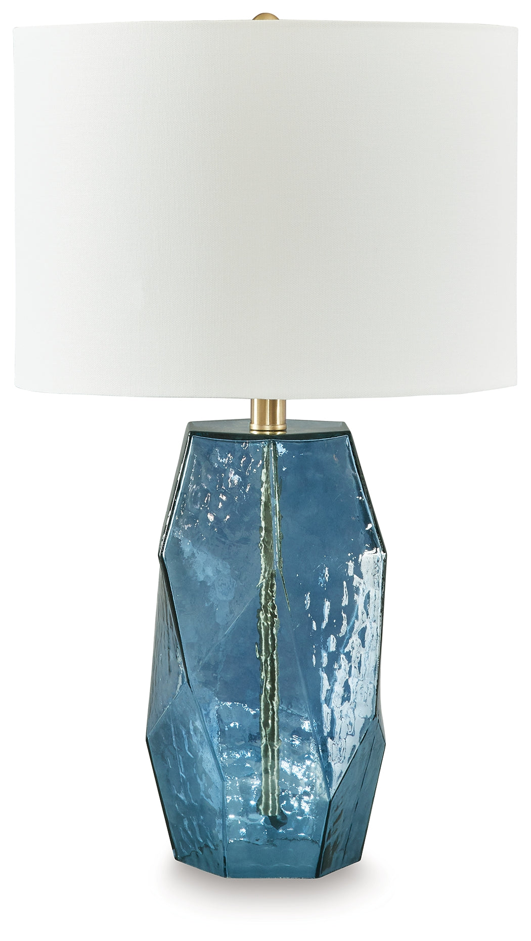Leasing Furniture - Ashley Furniture - Tallow Lighting - Glass Table Lamp (1/CN) / Blue - L430854