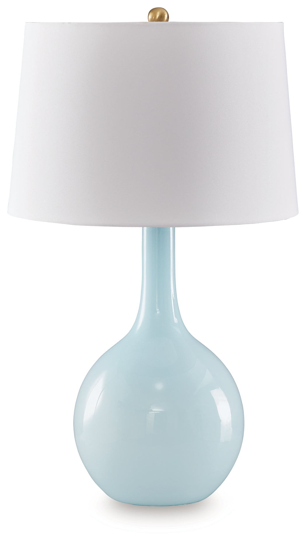 Leasing Furniture - Ashley Furniture - Rylanton Lighting - Glass Table Lamp (1/CN) / Aqua - L430874