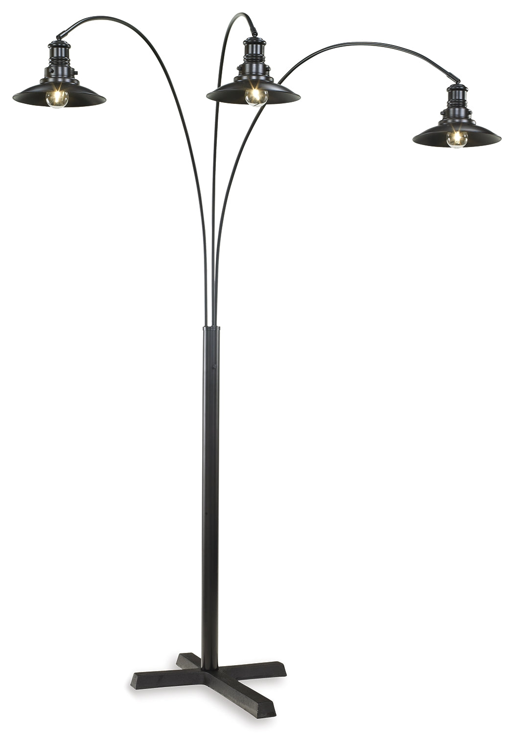 Leasing Furniture - Ashley Furniture - Sheriel Lighting - Metal Arc Lamp (1/CN) / Black - L725059