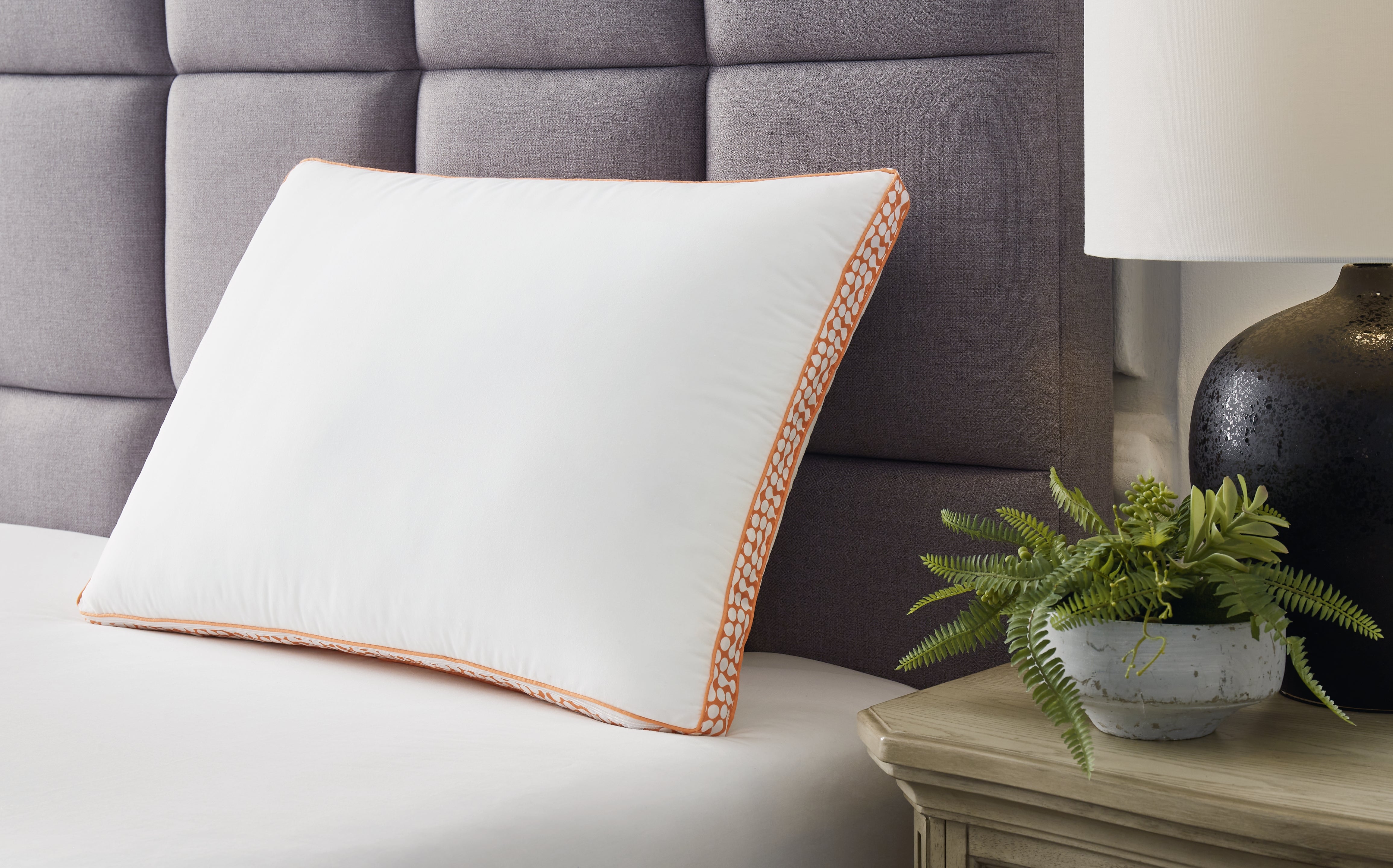 Leasing Furniture - Ashley Furniture - Zephyr 2.0 Pillows - 3-in-1 Pillow / White/Orange - M52112P