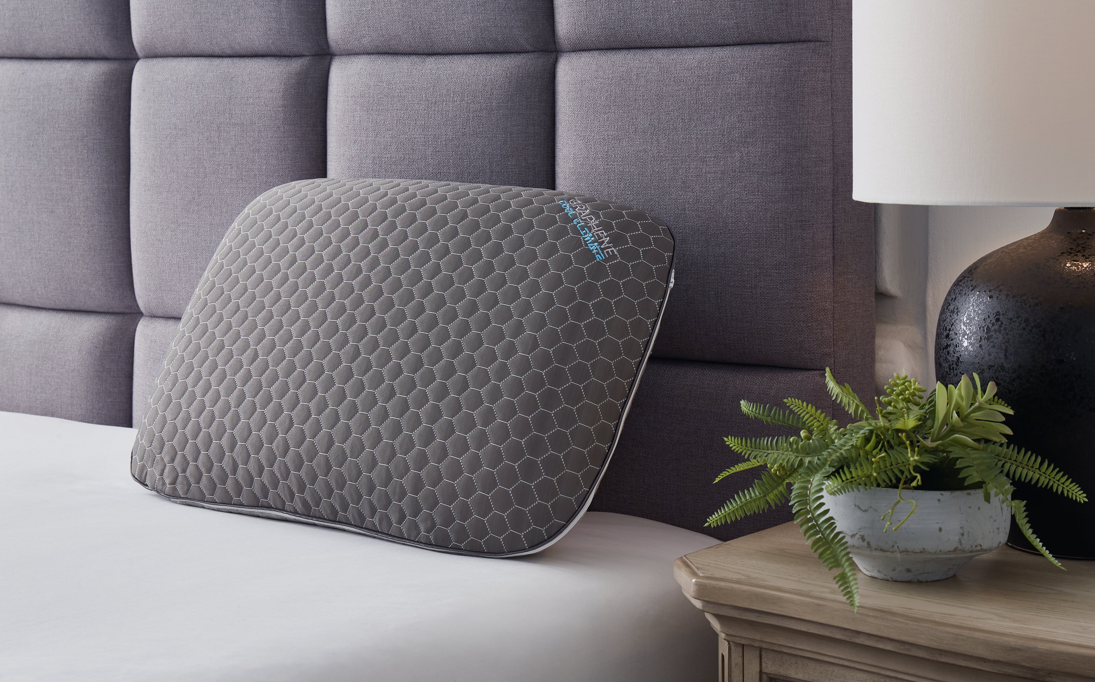 Leasing Furniture - Ashley Furniture - Zephyr 2.0 Pillows - Graphene Contour Pillow / Dark Gray - M52113P