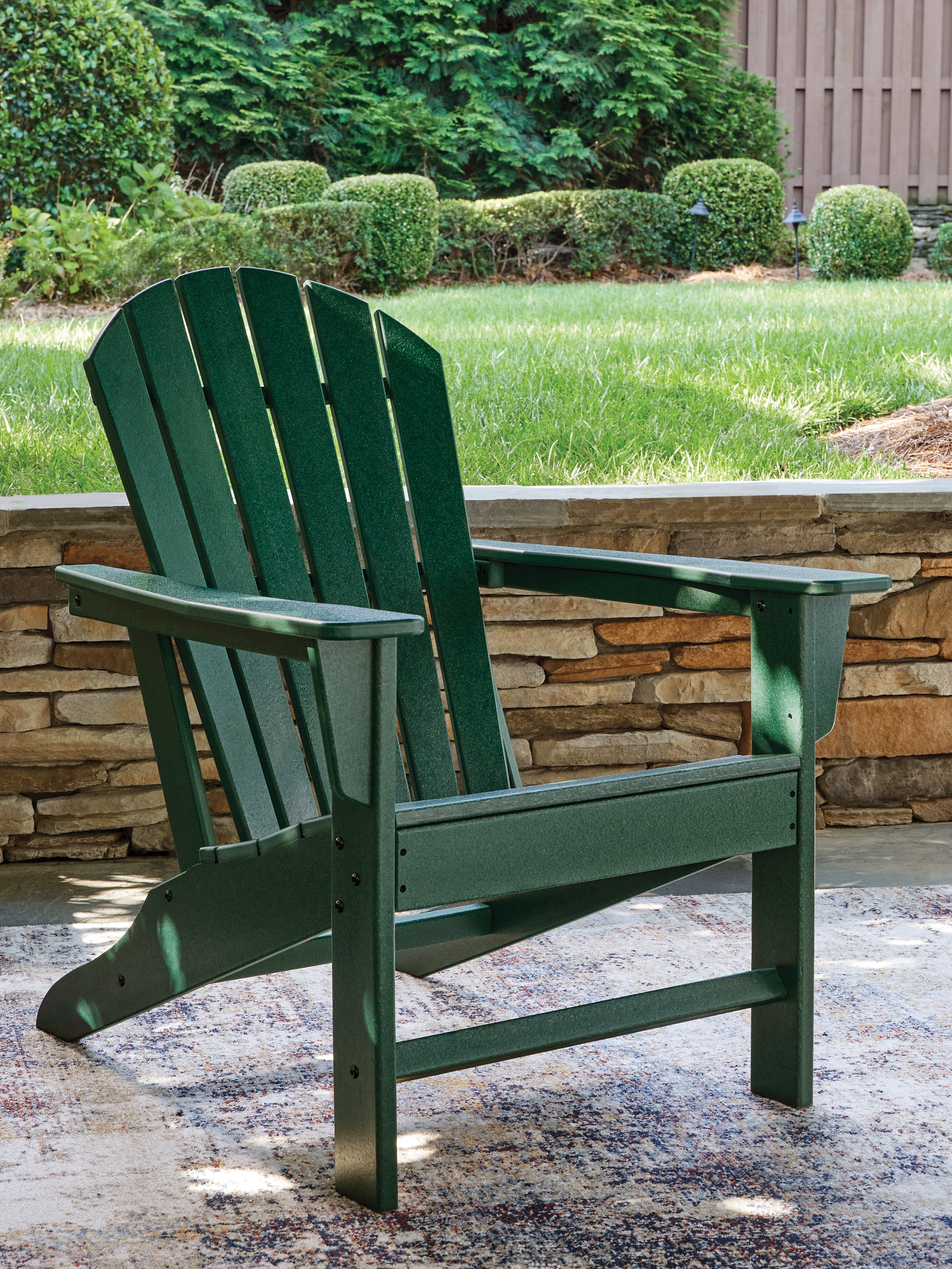 Leasing Furniture - Ashley Furniture - Sundown Shores Outdoor - Adirondack Chair / Green - PCP007-898
