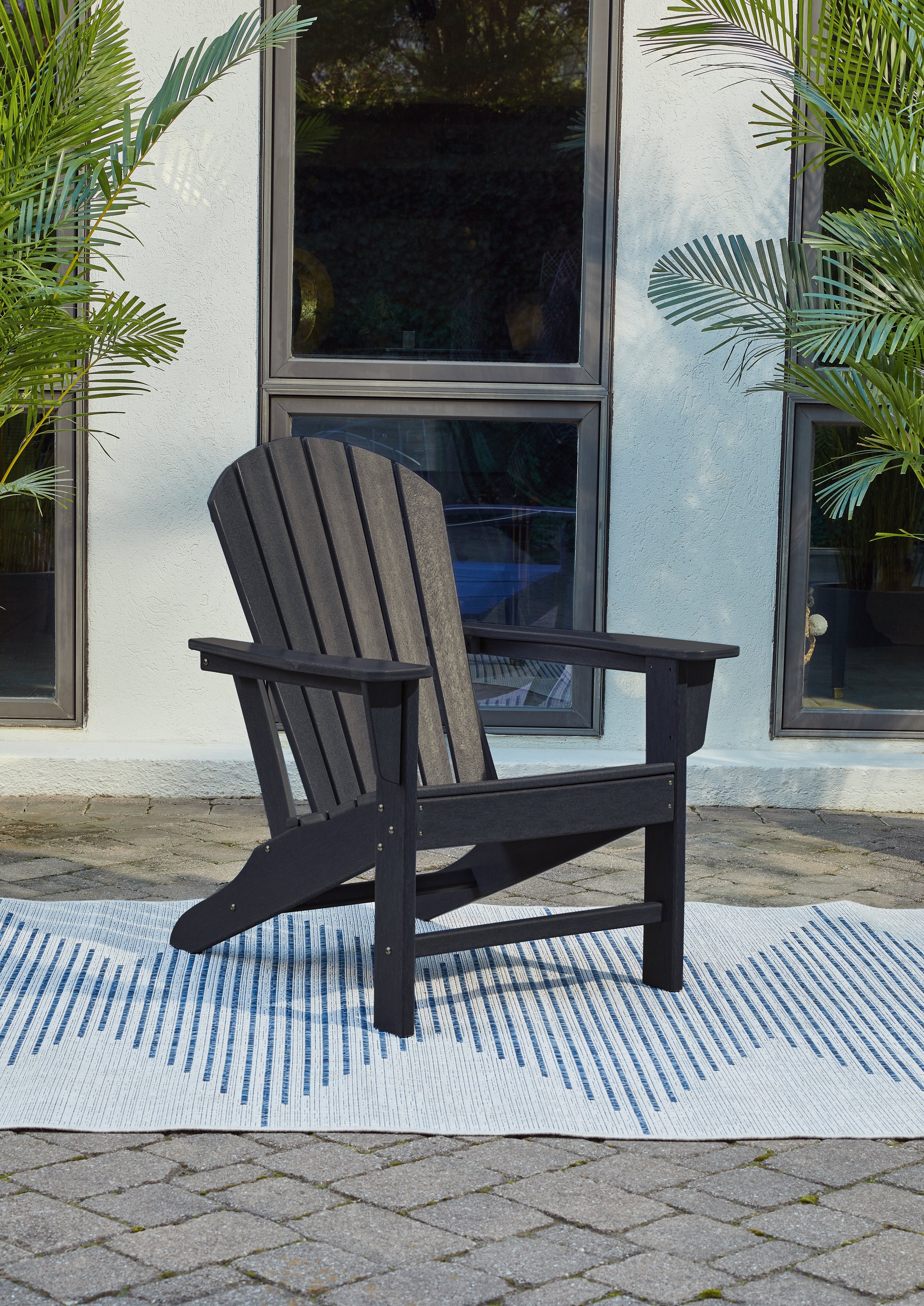 Leasing Furniture - Ashley Furniture - Sundown Treasure Outdoor - Adirondack Chair / Black - P008-898