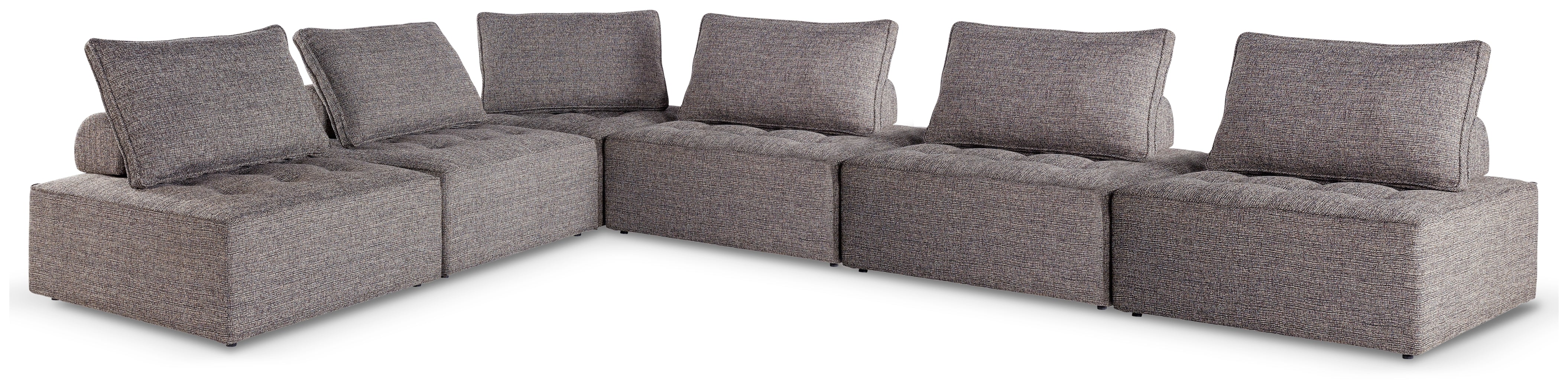 Leasing Furniture - Ashley Furniture - Bree Zee Outdoor - 6-Piece Outdoor Modular Seating / Brown - P160P11
