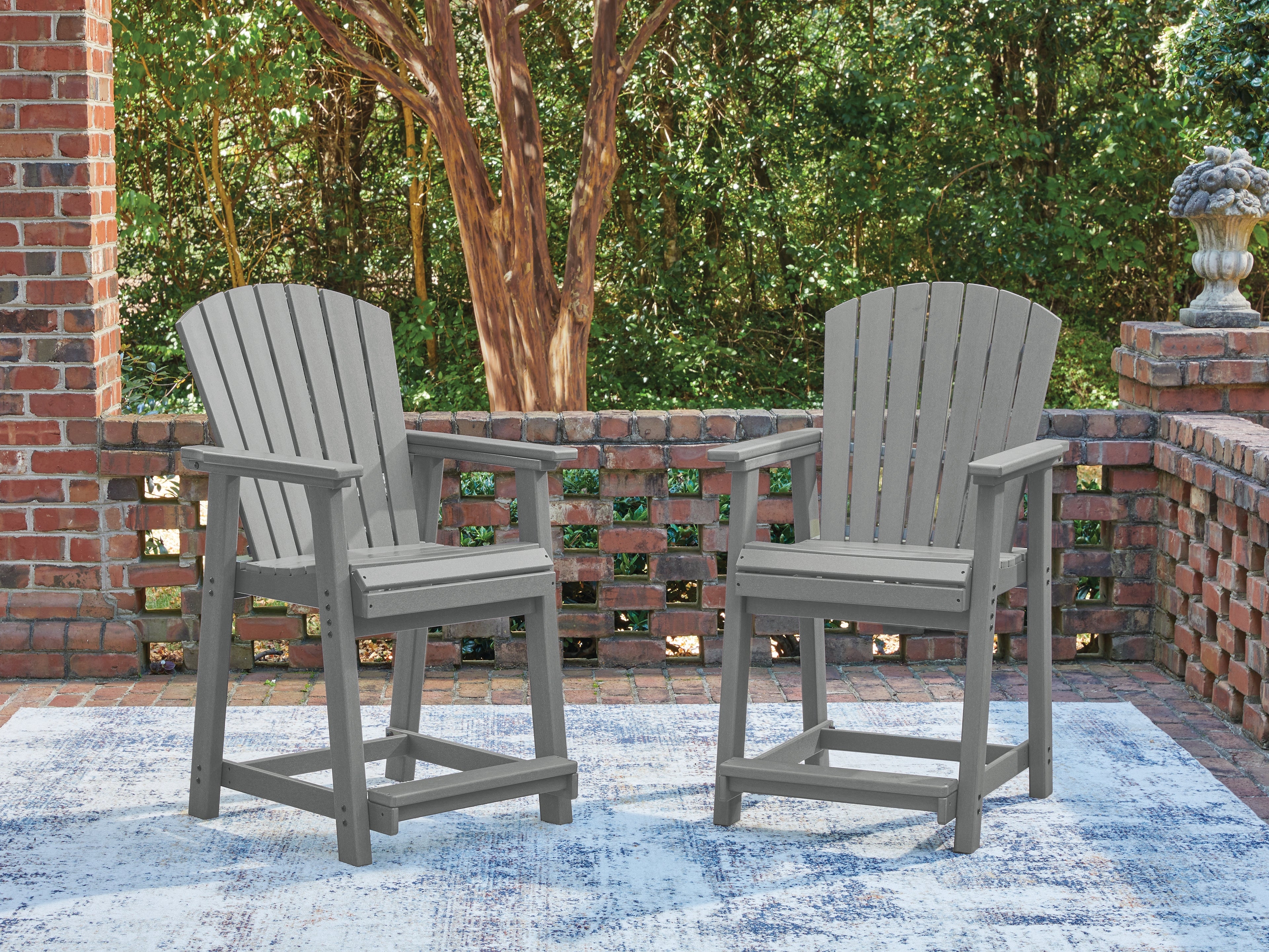 Leasing Furniture - Ashley Furniture - Sanctuary Beach Outdoor - Barstool (Set of 2) - PCP227-124