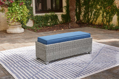 Leasing Furniture - Ashley Furniture - Naples Beach Outdoor - 4-Piece Outdoor Sectional / Light Gray - P439P2