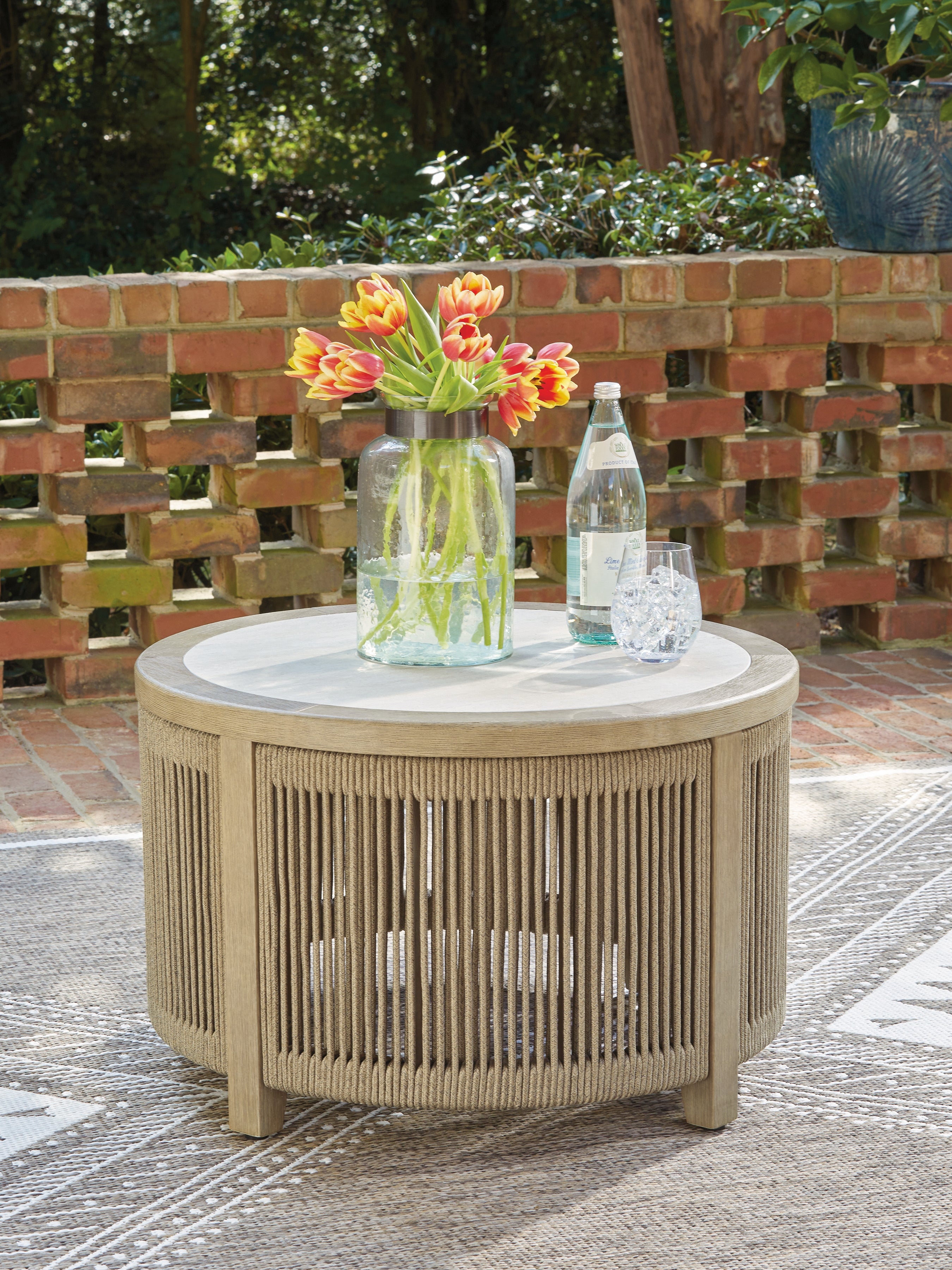 Leasing Furniture - Ashley Furniture - Spooners Cove Outdoor - Round Cocktail Table - PCP469-708