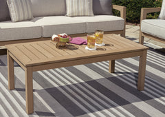 Leasing Furniture - Ashley Furniture - Hallow Creek Outdoor - Square End Table / Driftwood - P560-702