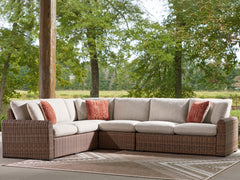 Leasing Furniture - Ashley Furniture - Dolan Creek Outdoor - 4-Piece Outdoor Sectional - PCP610P2