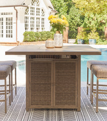 Leasing Furniture - Ashley Furniture - Walton Bridge Outdoor - Barstool (Set of 2) / Driftwood - P749-130
