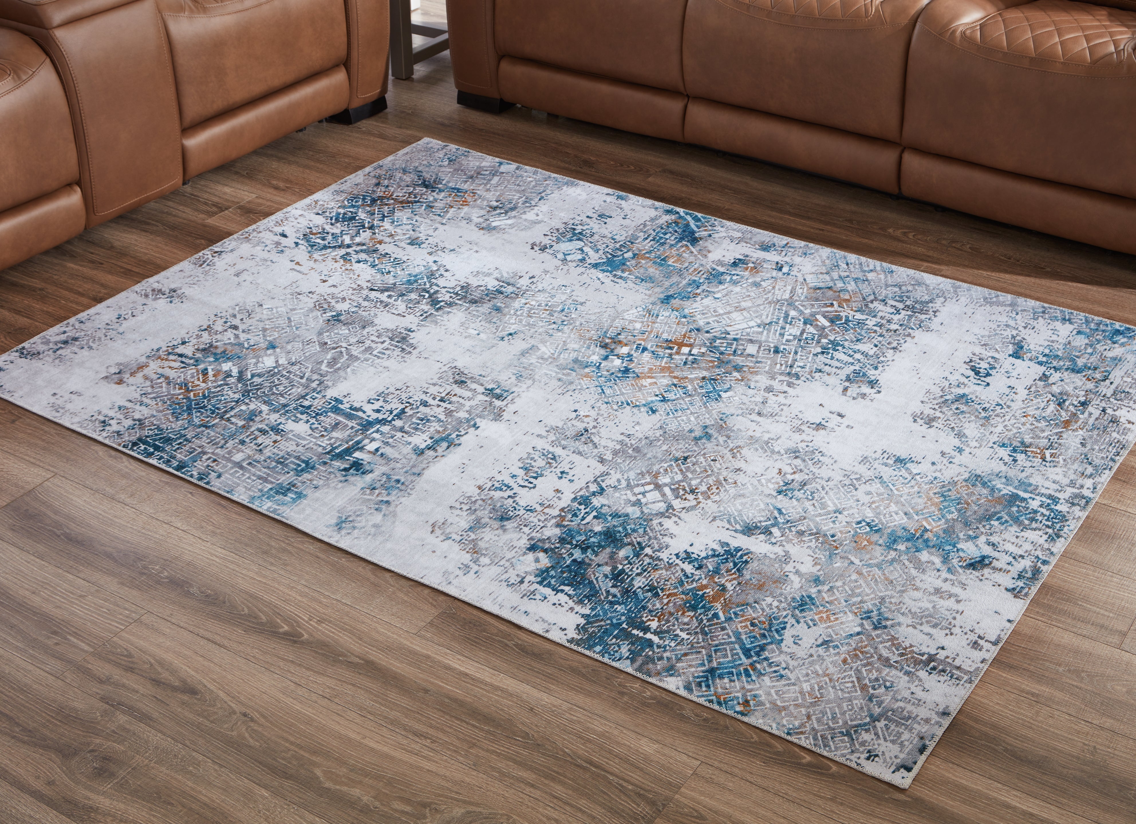 Leasing Furniture - Ashley Furniture - Garyard Rug - 5' x 7' Washable Rug / Multi - R405772