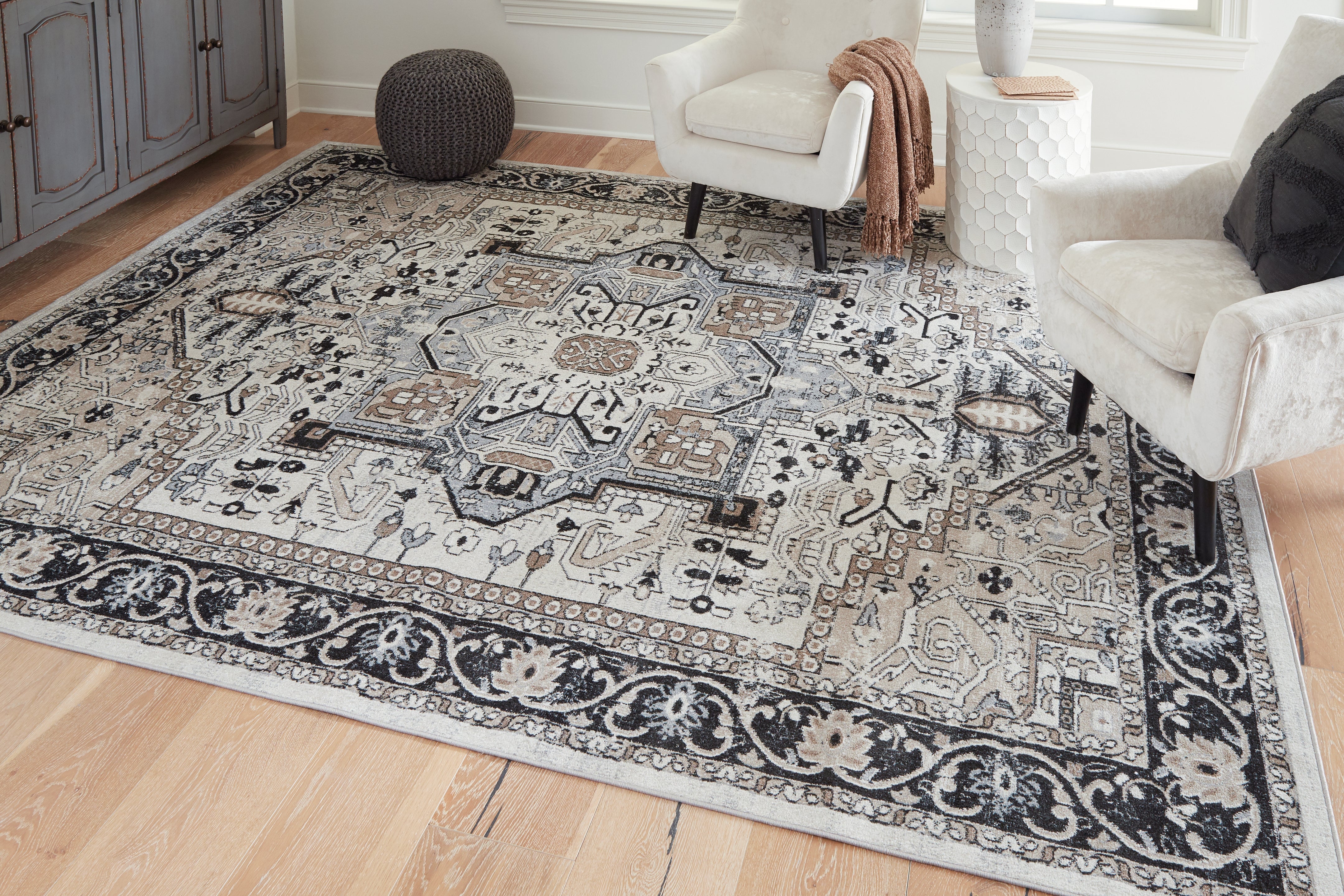 Leasing Furniture - Ashley Furniture - Gregmoore Rug - 7'9" x 9'11" Washable Rug / Multi - R405821