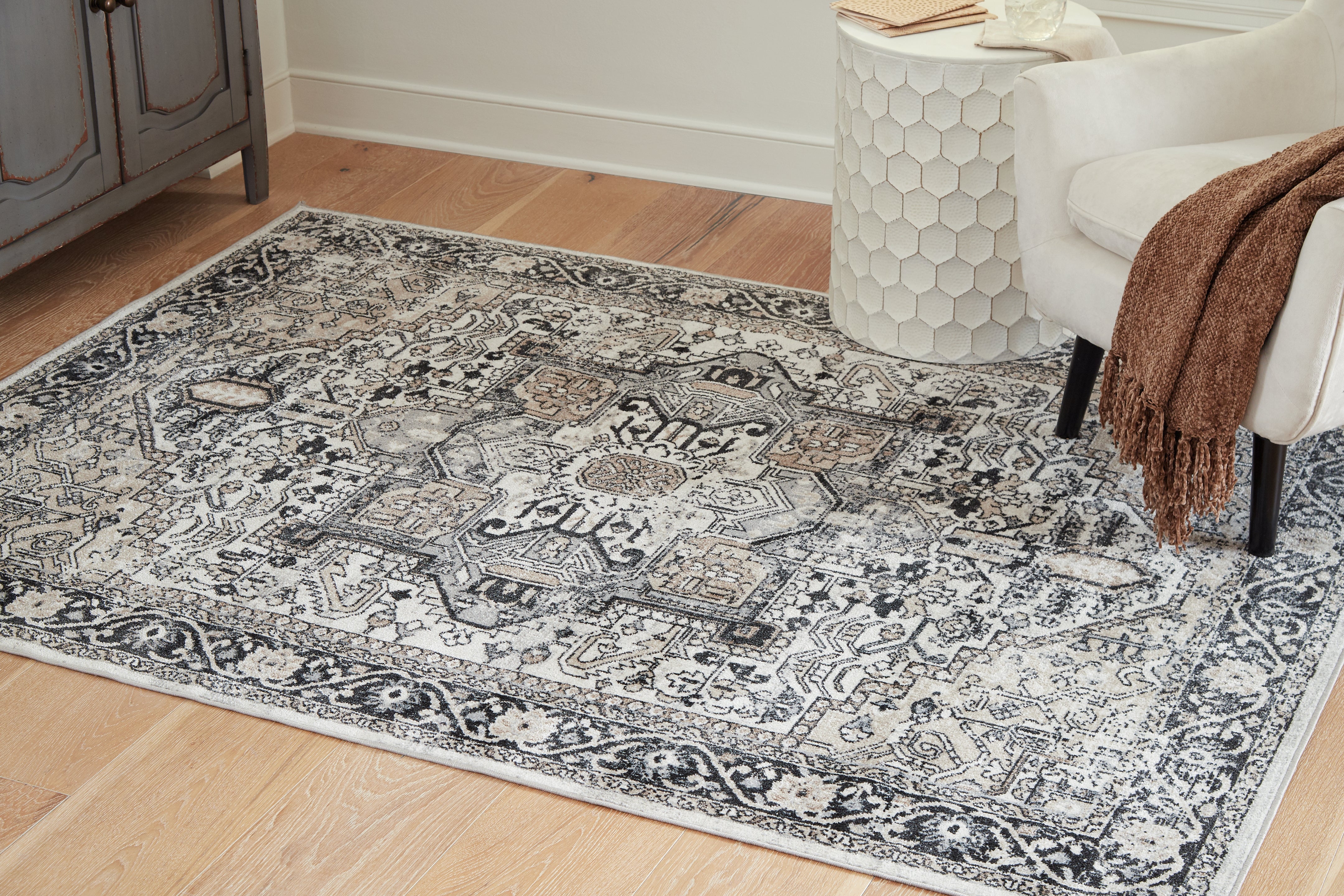 Leasing Furniture - Ashley Furniture - Gregmoore Rug - 5'2" x 6'10" Washable Rug / Multi - R405822