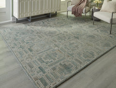 Leasing Furniture - Ashley Furniture - Jossland Rug - 5' x 7' Rug / Green/Ivory - R406912