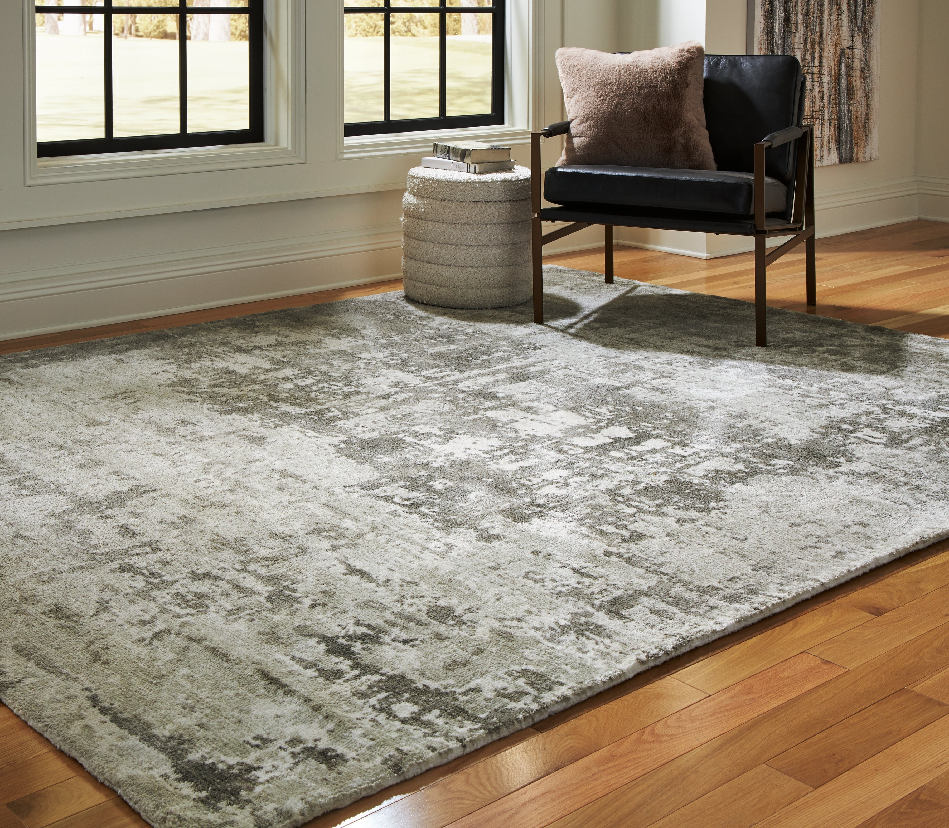 Leasing Furniture - Ashley Furniture - Valmontic Rug - 8' x 10' Rug / Gray - R406921