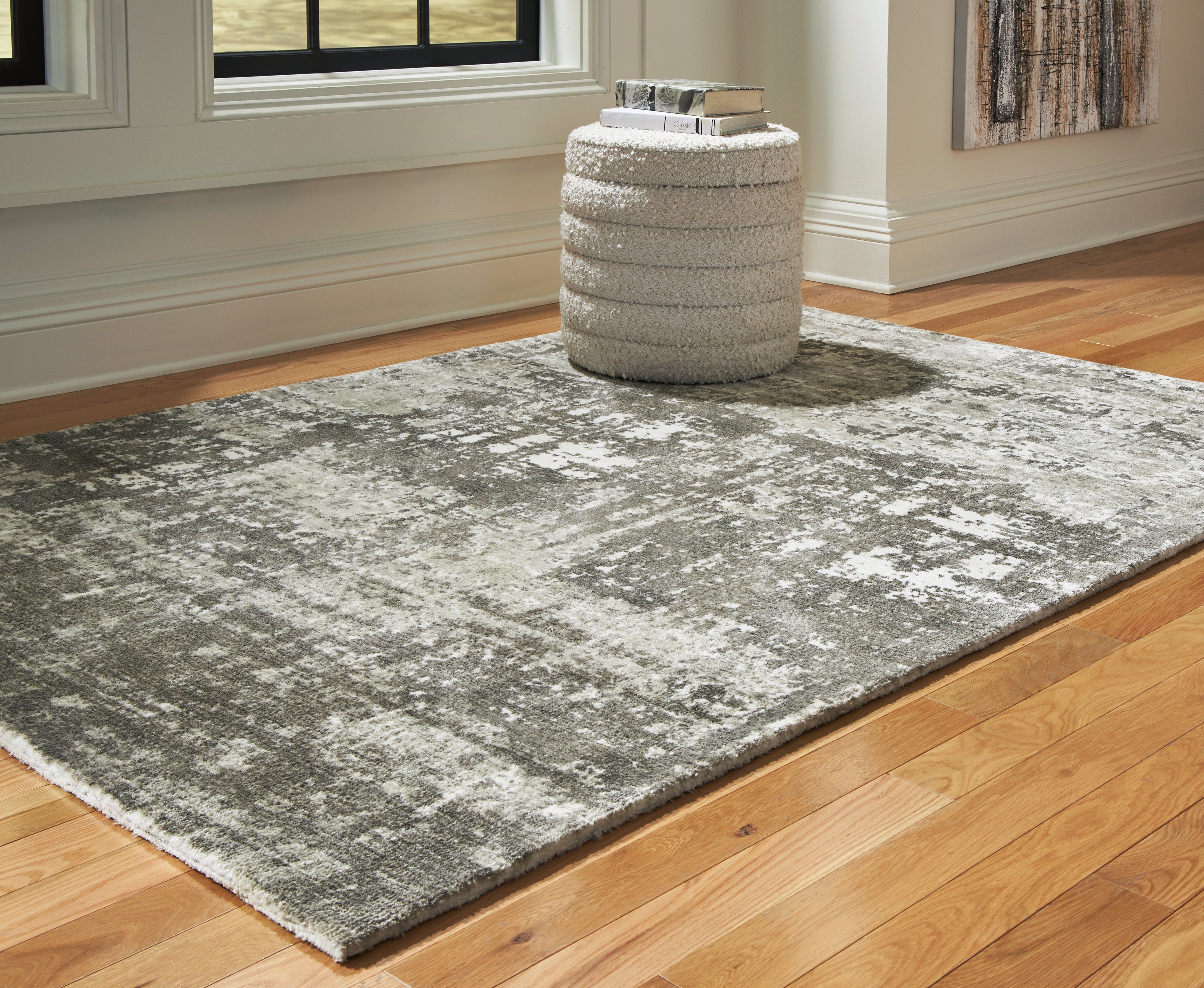 Leasing Furniture - Ashley Furniture - Valmontic Rug - 5' x 7' Rug / Gray - R406922