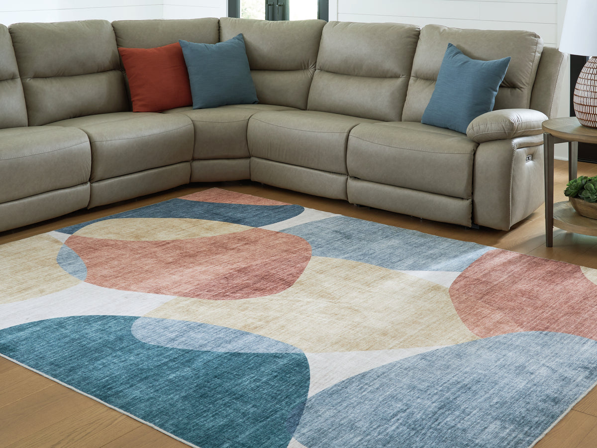 Leasing Furniture - Ashley Furniture - Chanleigh Rug - Washable 5' x 7' Area Rug / Multi - R407372