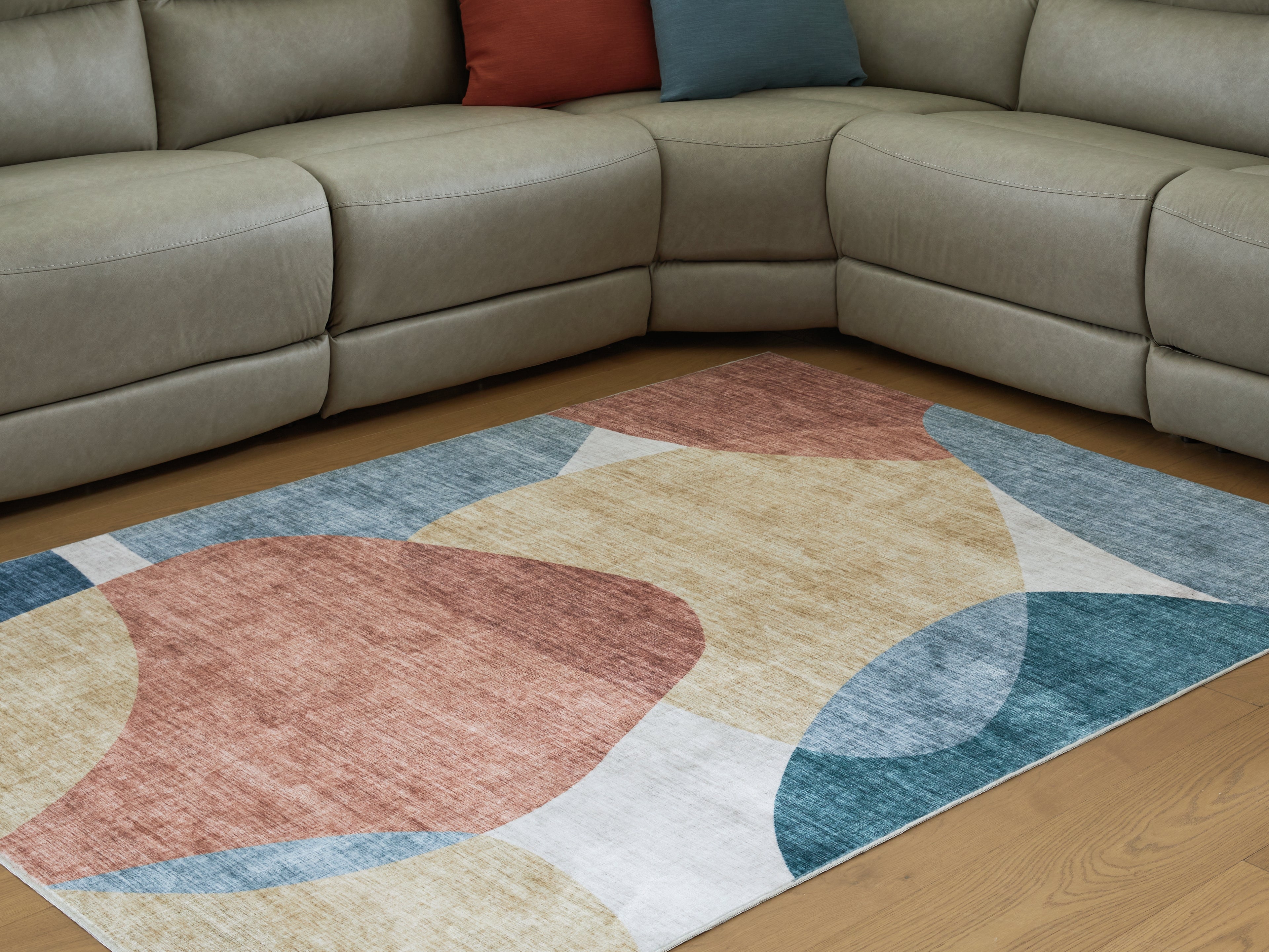 Leasing Furniture - Ashley Furniture - Chanleigh Rug - Washable 5' x 7' Area Rug / Multi - R407372