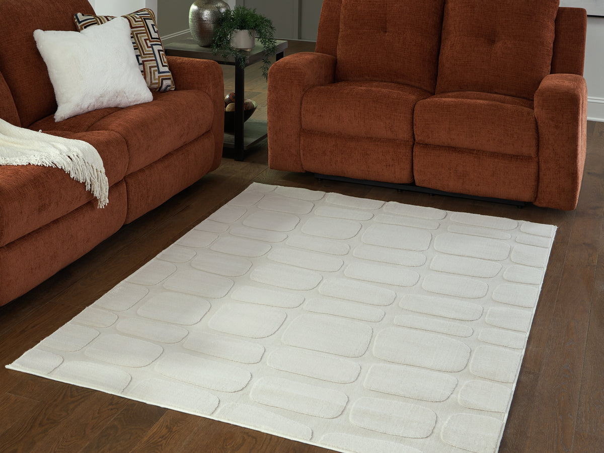 Leasing Furniture - Ashley Furniture - Malvinsboro Rug - Washable 5' x 7' Area Rug / Sandstone - R407442