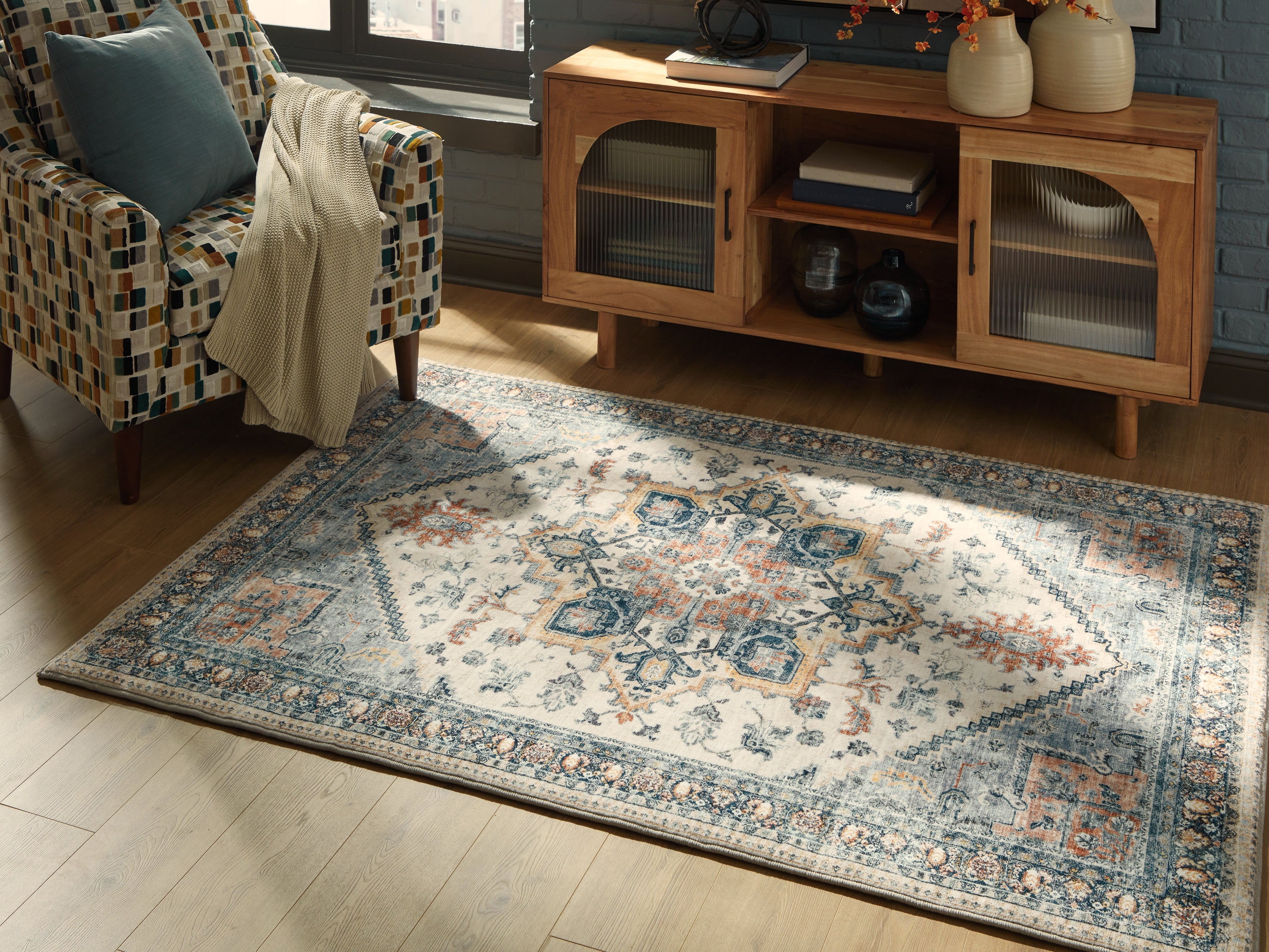 Leasing Furniture - Ashley Furniture - Wallney Rug - 5' x 7' Area Rug / Multi - R407492