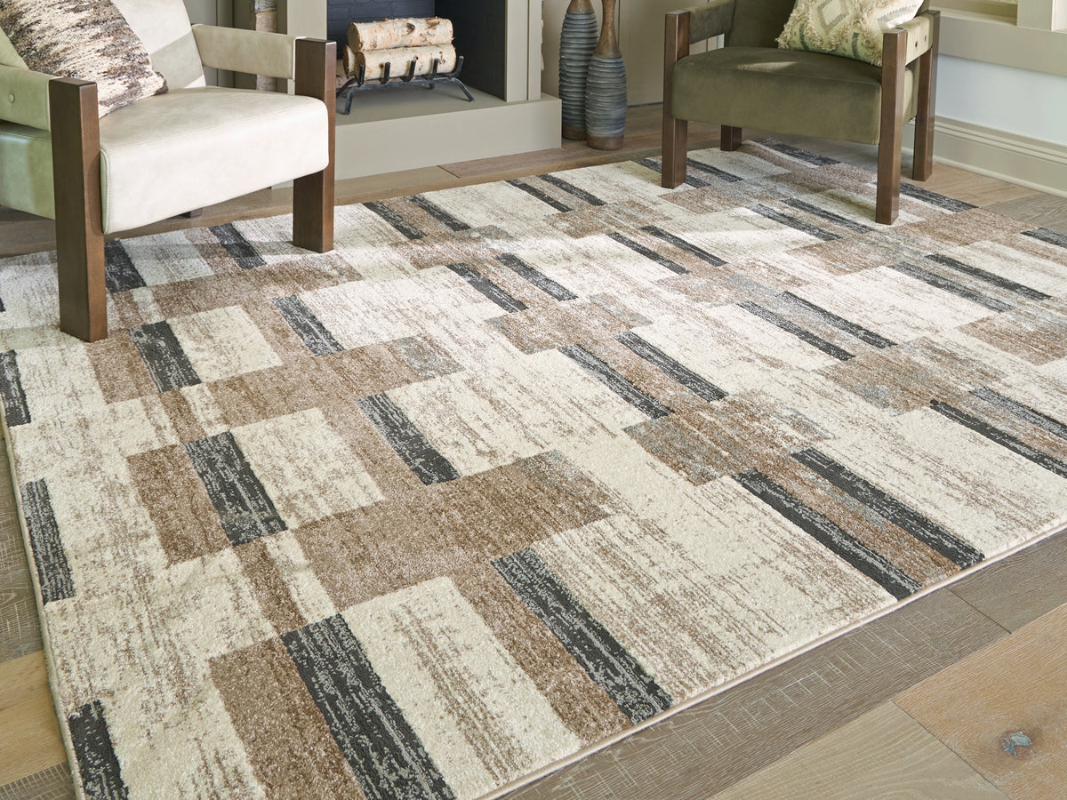Leasing Furniture - Ashley Furniture - Alstone Rug - 5'3" x 7' Area Rug / Multi - R407732