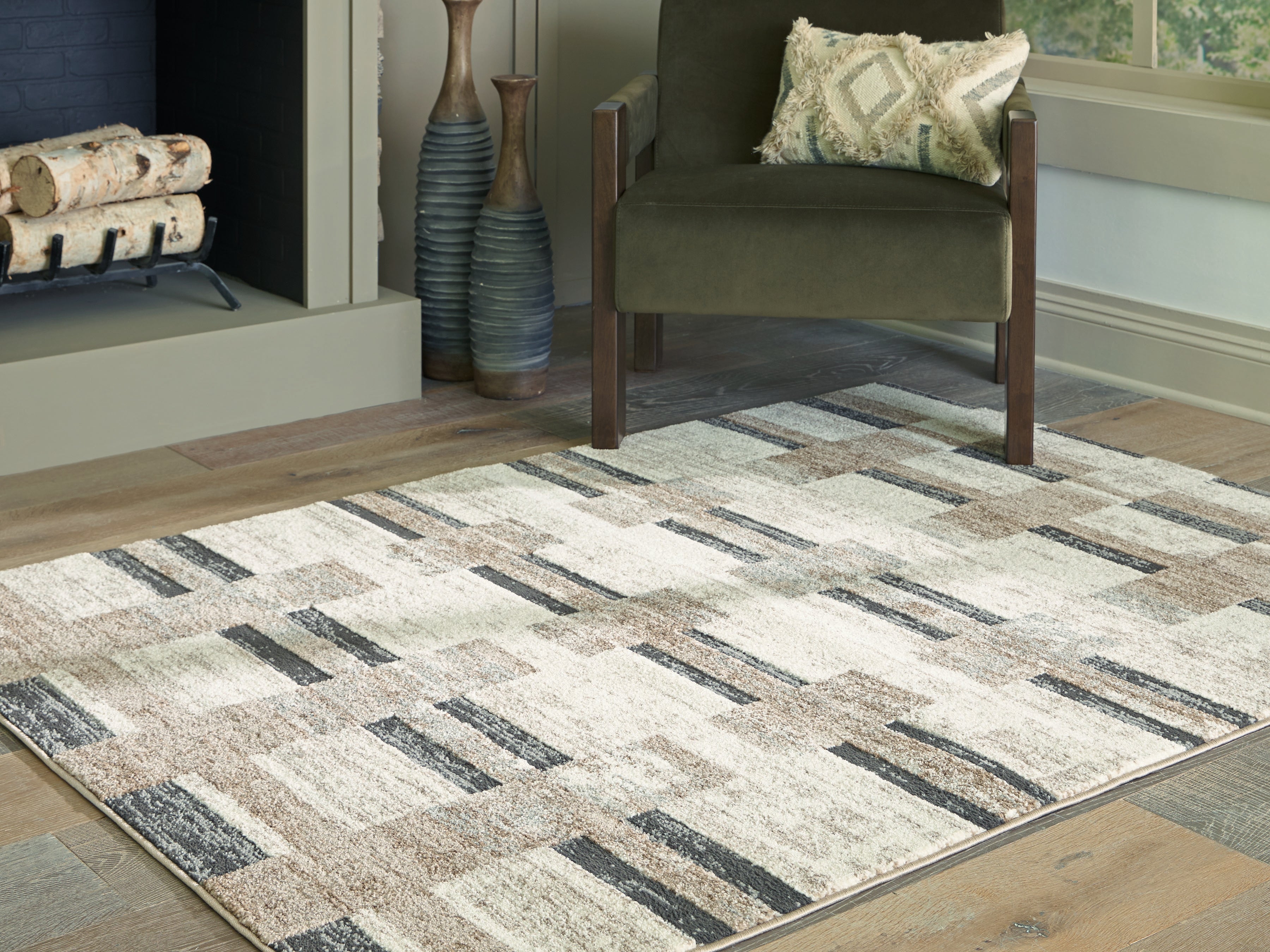 Leasing Furniture - Ashley Furniture - Alstone Rug - 5'3" x 7' Area Rug / Multi - R407732
