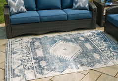 Leasing Furniture - Ashley Furniture - Daddridge Rug - 5' x 7' Rug / Blue/Gray/Ivory - R900102