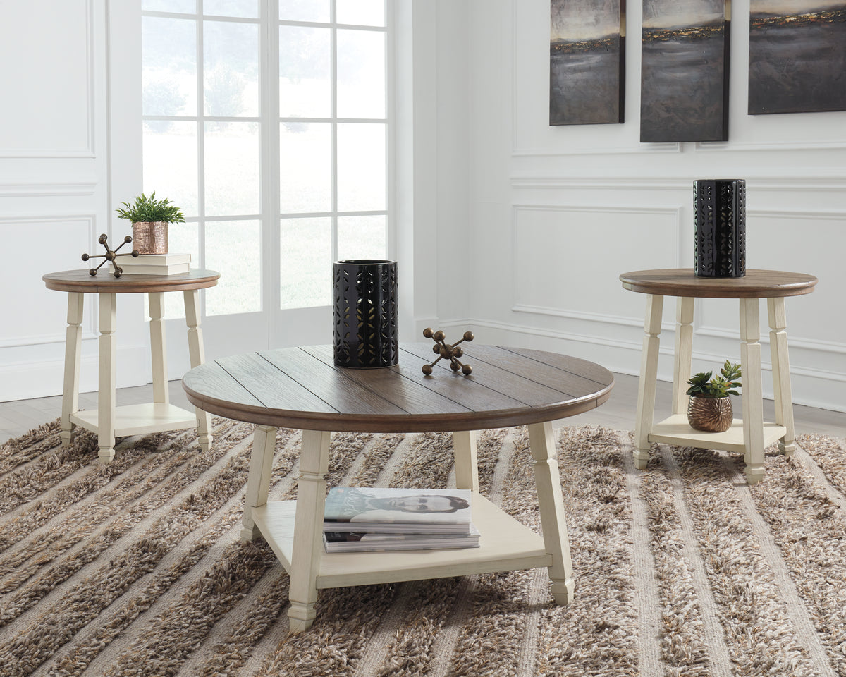 Leasing Furniture - Ashley Furniture - Bolanbrook Table (Set of 3) - Occasional Table Set (3/CN) / Two-tone - T377-13