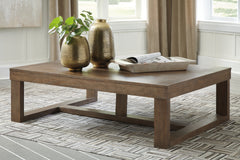 Leasing Furniture - Ashley Furniture - Cariton Coffee Table - Rectangular Cocktail Table / Gray - T471-1
