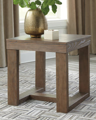 Leasing Furniture - Ashley Furniture - Cariton End Table - Square End Table / Gray - T471-2