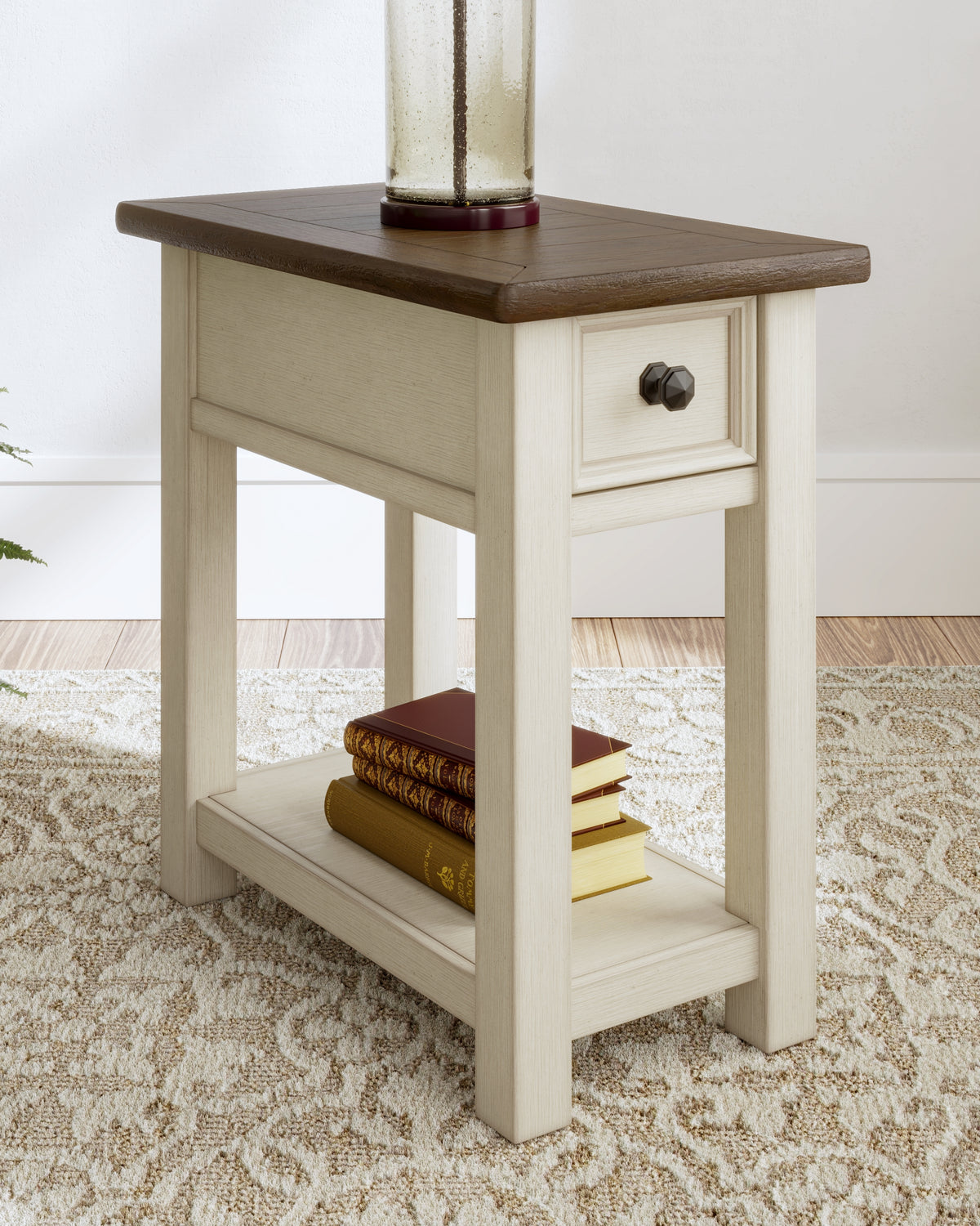 Leasing Furniture - Ashley Furniture - Bolanburg Chairside End Table - Chair Side End Table / Two-tone - T637-107