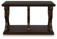 Leasing Furniture - Ashley Furniture - Maylee Sofa Table - Sofa Table / Dark Brown - T647-4