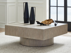 Leasing Furniture - Ashley Furniture - Jorielyn Coffee Table - Square Cocktail Table / Light Grayish Brown - T712-8