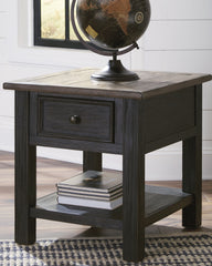 Leasing Furniture - Ashley Furniture - Tyler Creek End Table - Rectangular End Table / Grayish Brown/Black - T736-3
