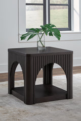 Leasing Furniture - Ashley Furniture - Yellink End Table - Square End Table / Black - T760-2