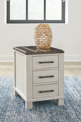Leasing Furniture - Ashley Furniture - Darborn Chairside End Table - Chair Side End Table / Gray/Brown - T796-7