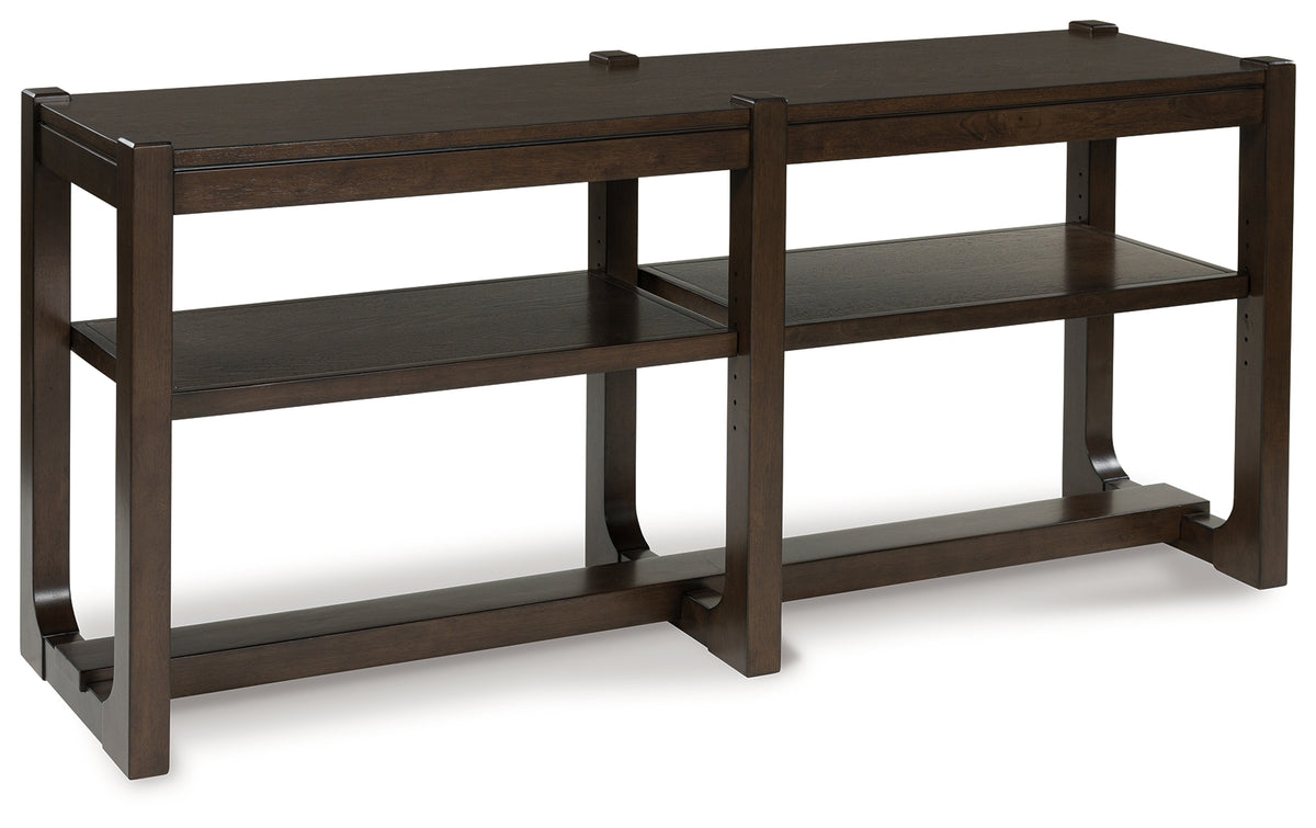 Leasing Furniture - Ashley Furniture - Breckington Sofa Table - Sofa Table / Dark Brown - T856-4