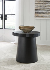 Leasing Furniture - Ashley Furniture - Wimbell End Table - Round End Table / Black - T970-6