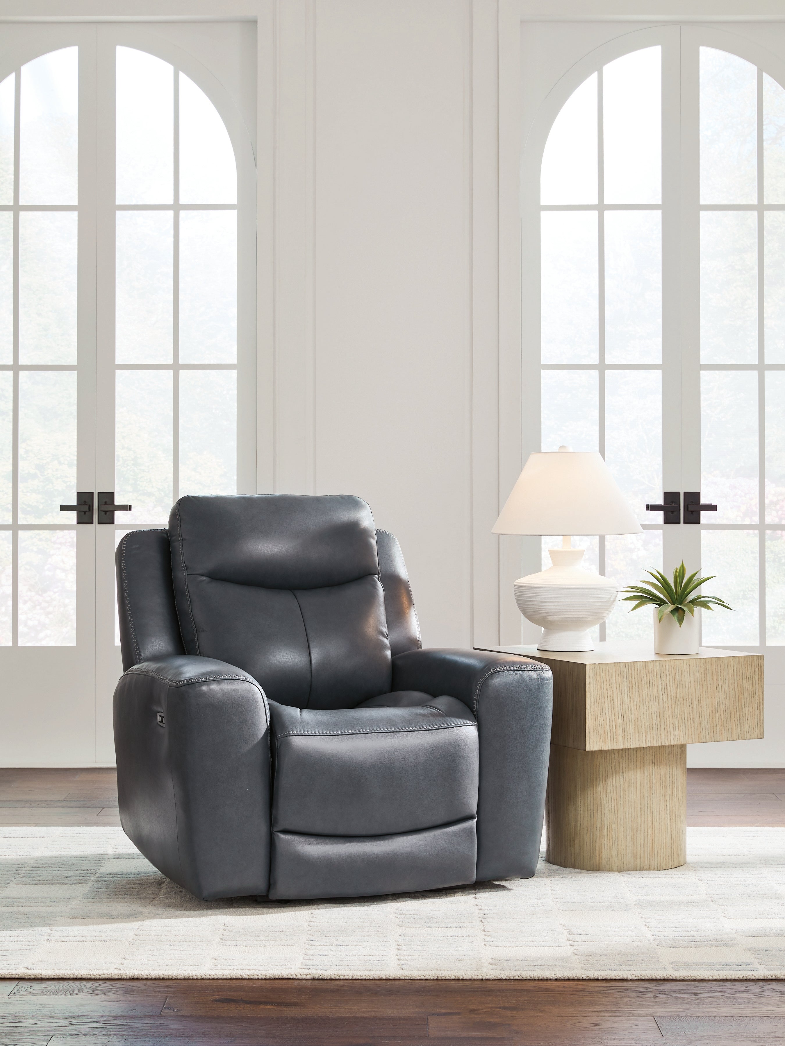 Leasing Furniture - Ashley Furniture - Next Move Living Room - PWR Recliner/ADJ Headrest / Admiral - PCU1210013