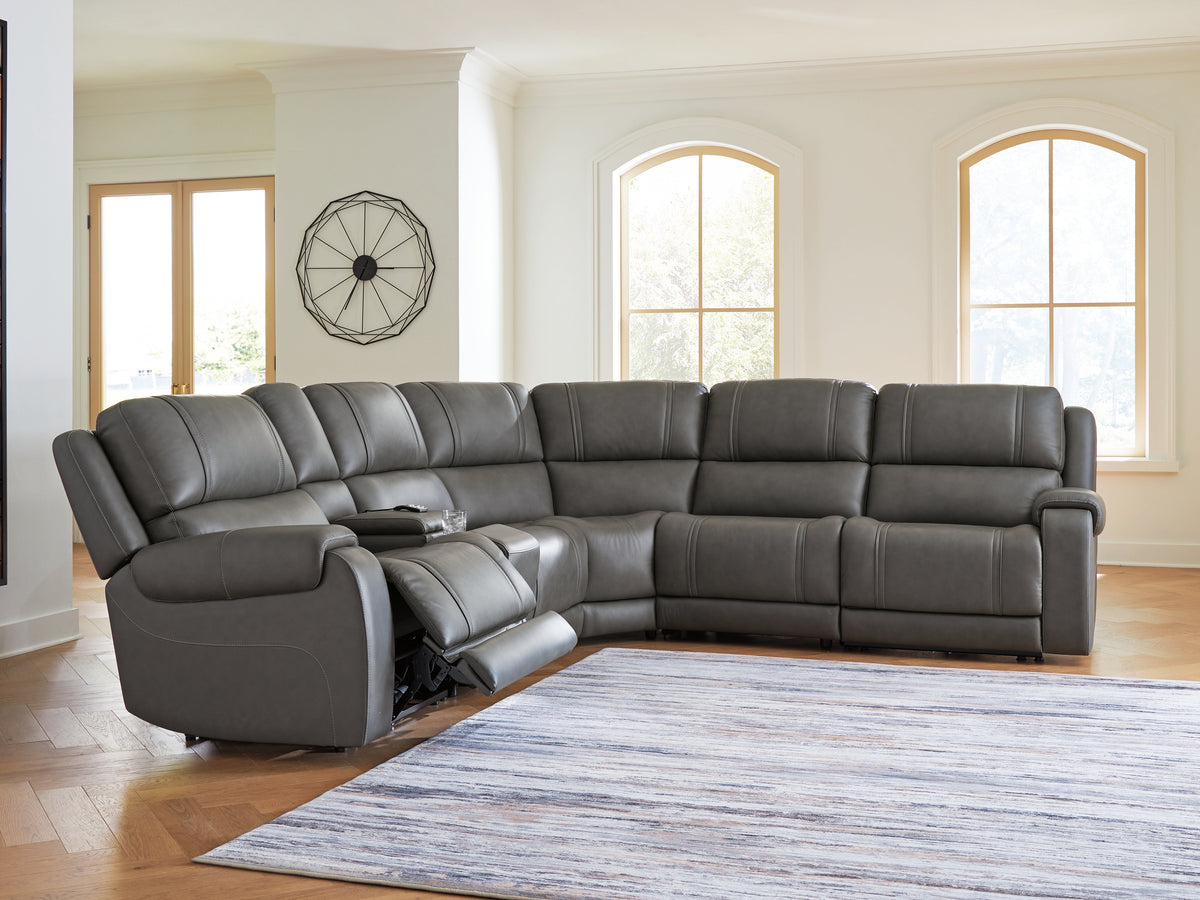 Leasing Furniture - Ashley Furniture - 5Z - Pittson Sectional - 6-Piece Power Reclining Sectional - PCU12600S5
