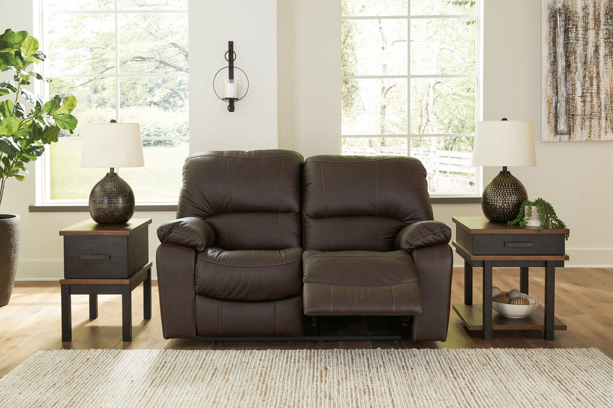 Leasing Furniture - Ashley Furniture - Leesworth Living Room - Reclining Power Loveseat / Ocean - U4380974