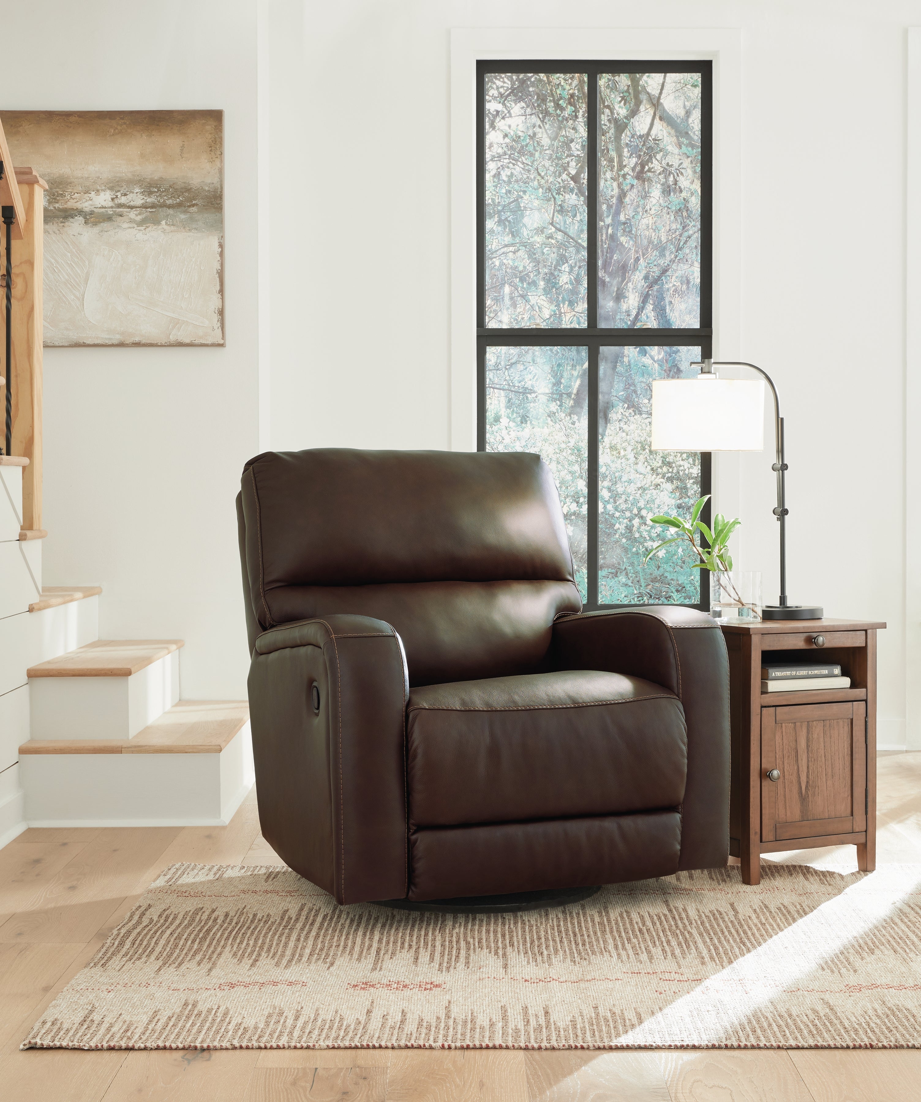 Leasing Furniture - Ashley Furniture - Emberla Living Room - Swivel Glider Recliner / Coffee - U4480561