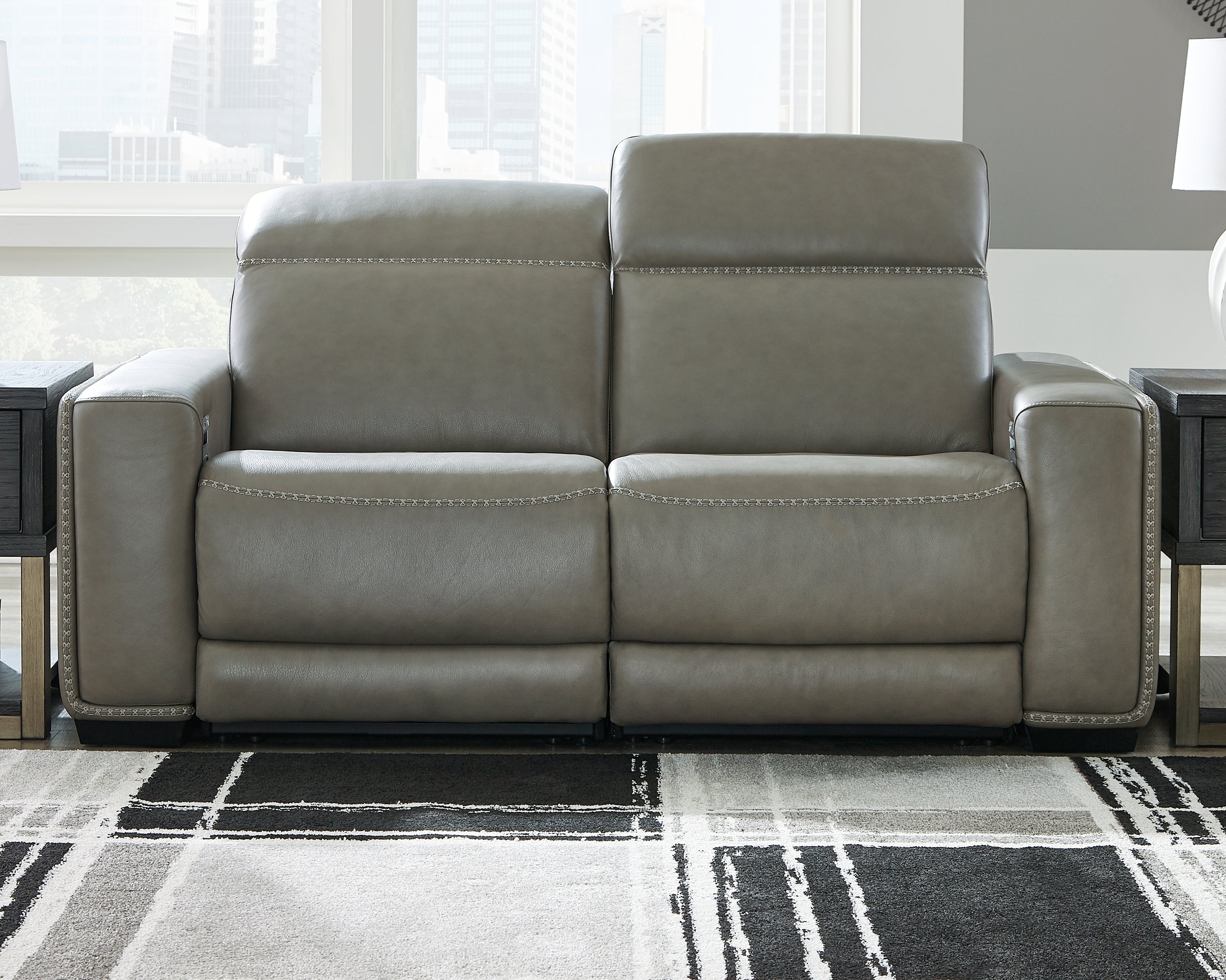 Leasing Furniture - Ashley Furniture - Correze Sectional - 2-Piece Power Reclining Sectional / Gray - U94202S10