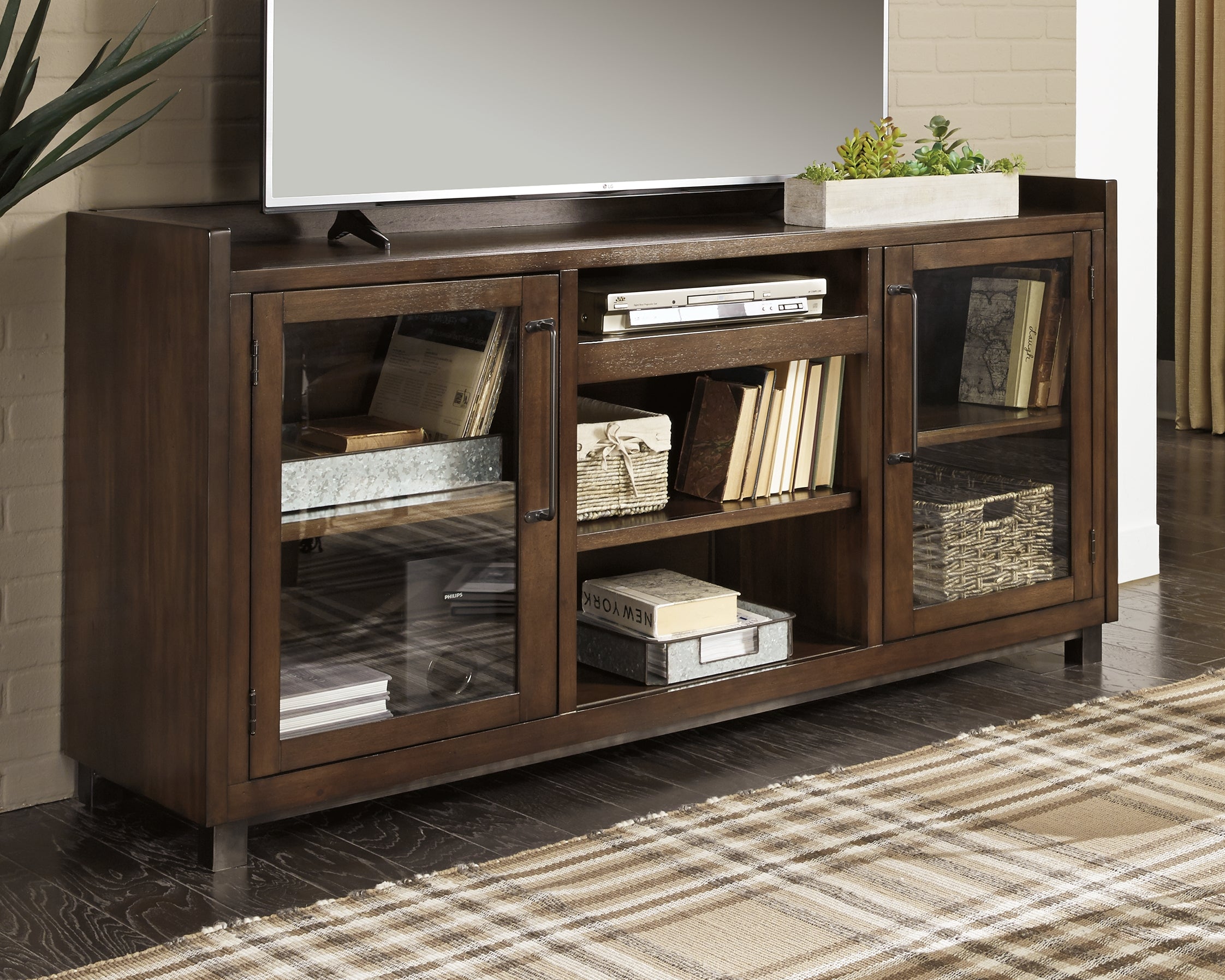Leasing Furniture - Ashley Furniture - Starmore 70" TV Stand - 70" / Brown - W633-68