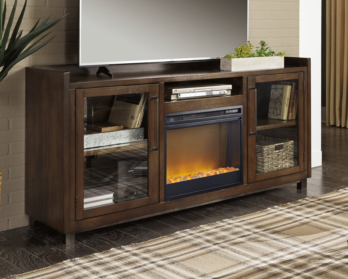 Leasing Furniture - Ashley Furniture - Starmore 70" TV Stand with Electric Fireplace - 70" TV Stand with Electric Fireplace / Brown - W633W4