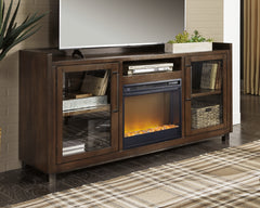 Leasing Furniture - Ashley Furniture - Starmore 70" TV Stand with Electric Fireplace - 70" TV Stand with Electric Fireplace / Brown - W633W4
