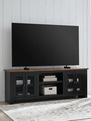 Leasing Furniture - Ashley Furniture - Wildenauer 76" TV Stand - 76" / Brown/Black - W664-68