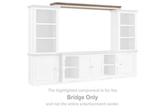 Leasing Furniture - Ashley Furniture - Havalance Entertainment Center - Bridge / Two-tone - W814-35